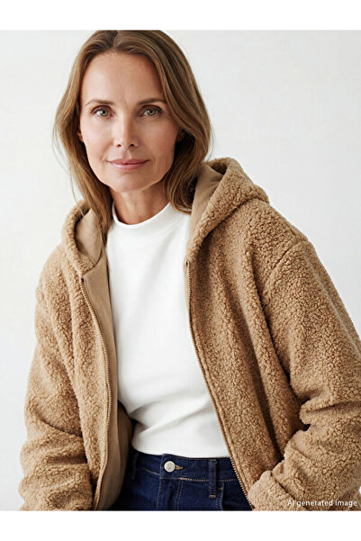 LC Waikiki I Hooded Women's Plush Cardigan from Freezen Store