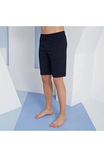 KLY 122 Cotton Battal Men's Short Shorts-Navy Blue