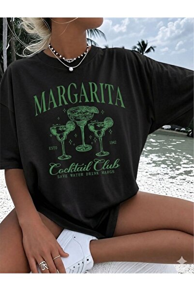 LELVANİ ΓΥΝΑΙΚΕΙΟ ΠΡΑΣΙΝΟ ΜΠΛΟΥΖΑΚΙ ΜΕ ΣΤΑΜΠΑ "MARGARITA COCKTAIL CLUB"