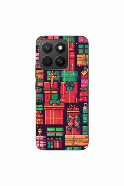 OEM Case compatible with Honor X8c Silicon Gel Tpu Pattern Pixel Art Gifts