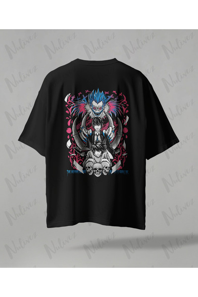 Nulivez Death Note Oversize Unisex T-Shirt – Light Yagami, L, and Ryuk Anime ...