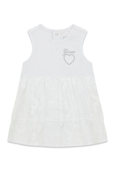 Guess MIXED FABRIC SL DRESS BODYSUIT