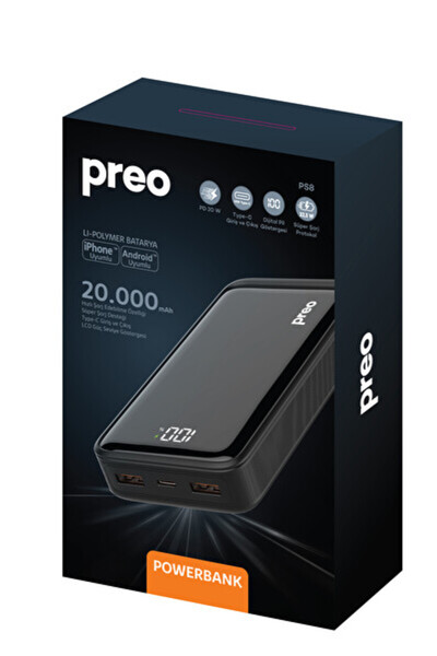 Preo PS8 20.000mah PD Powerbank