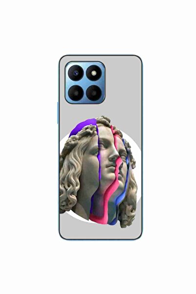 OEM Case compatible with Honor X8 5G Silicone Gel Tpu Pattern Neon Ruins