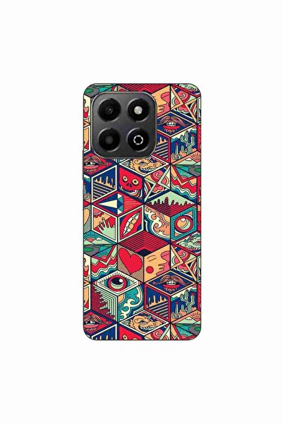 OEM Husa compatibila cu Honor X6b Silicon Gel Tpu Model Pop Art Geometric