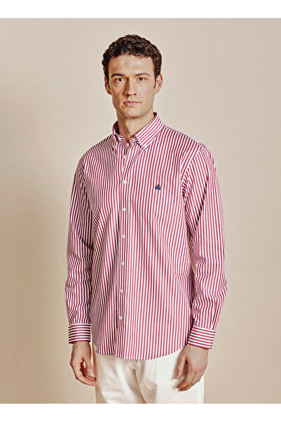 BROOKS BROTHERS Kırmızı Erkek Regular Fit Gömlek BBSS26MSH007