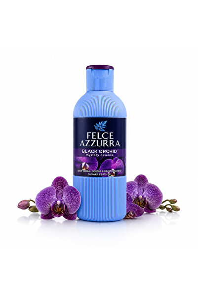 AZZURA Gel de duș Felce Azzurra® cu parfum floral exotic de orhidee neagră, 6...