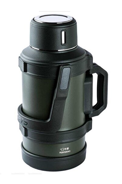 Tantitoni OKADI OUTDOOR YEŞİL KULPLU PASLANMAZ ÇELİK TERMOS 4 LT