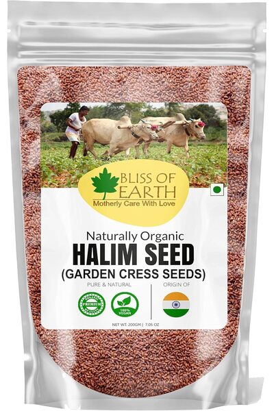 bliss of earth Halim Seeds Herbal Superfood, 200g | Natural Nutrition Boost P...
