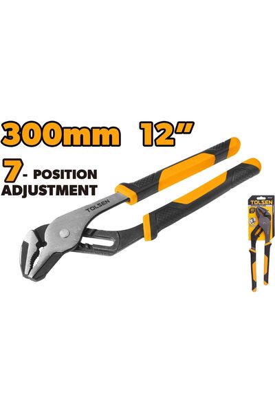 TOLSEN Industrial Water Pump Pliers 300mm 12 Inch Adjustable Groove Joint Gri...