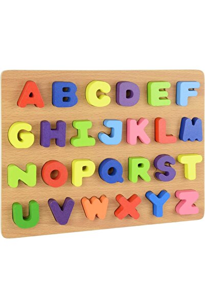 Leno Educational Wooden Alphabet Puzzle Board For Kids