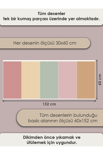 FabricsTown لوحة قماش قطنية 100%، 5 أنماط، مقاس 30x60 سم، للترقيع والخياطة