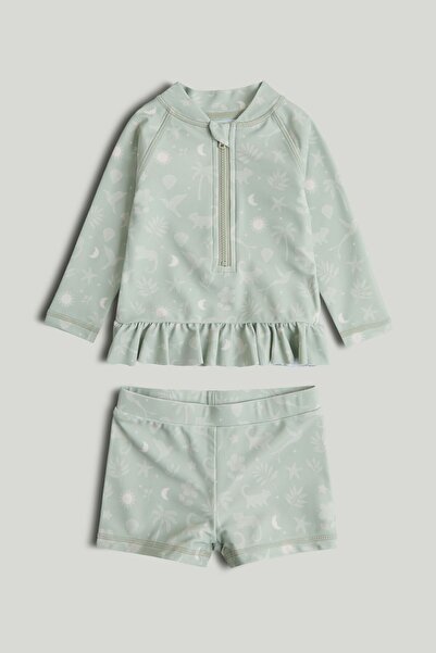 MOTHERCARE Sunsafe UPF50+ Rash Vest and Bikini Bottom Set