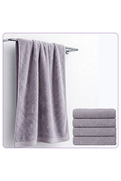 Donetella 4 Pcs Bath Towel 70x140 cm , Microfiber 330 GSM, Soft, Absorbent, Q...
