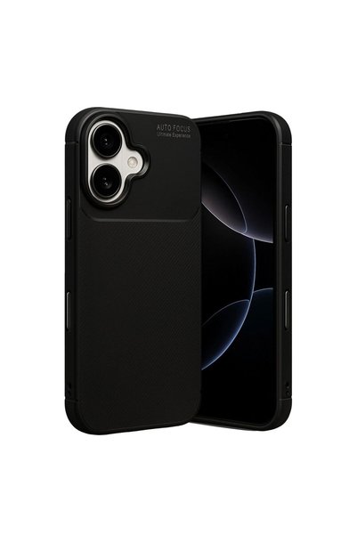 Ethab Ticaret Glb-Stl41414 iPhone 17 Auto Focus Carbon Cover - Black