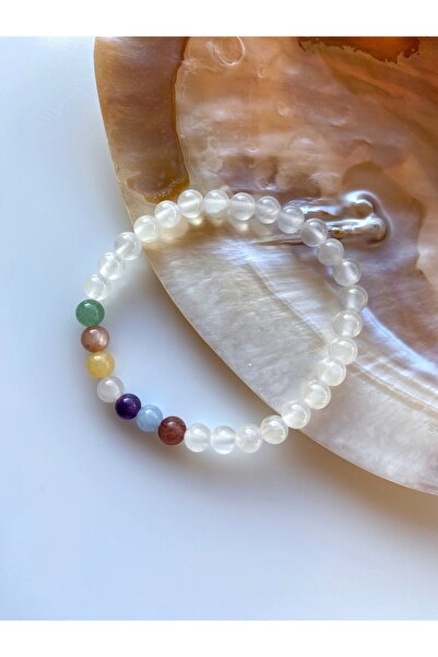 LADIN DOGALTAŞ Selenite Chakra Bracelet 6mm