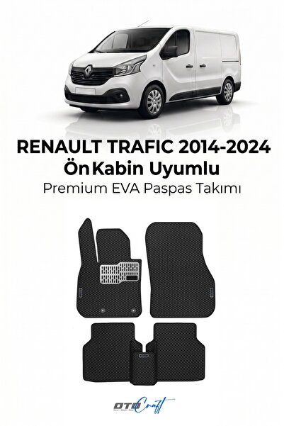 OTOCRAFT Renault Trafic Ön Kabin (2014-2024) Araca Özel 3D Havuzlu Eva Paspas...