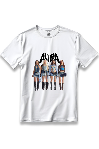 EZG Business Aura Grup Yuh Song Design New Girlband Aura Girl Group Tricou un...