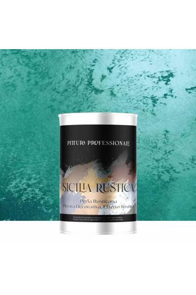 YaYa Color Vopsea Decorativă Sicilia Rustica Verde Închis 1L – Efect Perlat c...