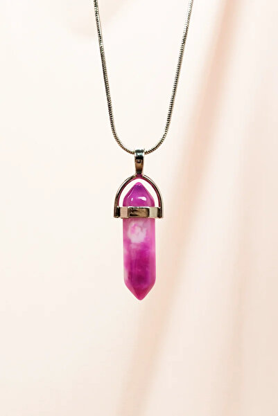 OEM Pink Akit Natural Stone Chain with Handmade Design Pendant: 3.5 cm Chain:...