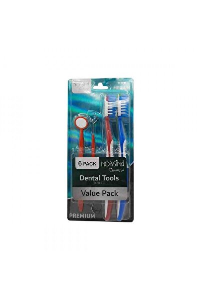 Norsina Dental Care Set Medium Series 3Pack Economy Pack 6 Pcs from Norsin