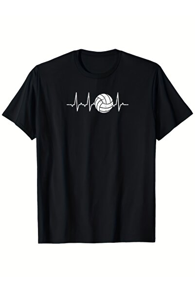 Chic Bloom This cute and playful T-shirt features a volleyball heartbeat design.