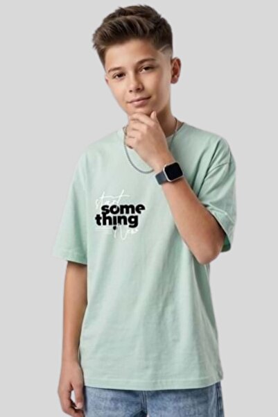 ww waka waka kids store Αγορίστικο μπλουζάκι σε πράσινο χρώμα μέντας με στάμπ...