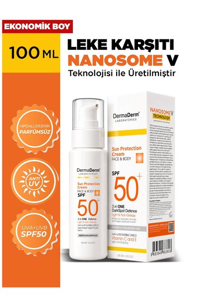 DermaDerm Laboratories Anti-Blemish Sunscreen Spf 50+ 100 ml + Elose Blemish Serum 50 ml Set