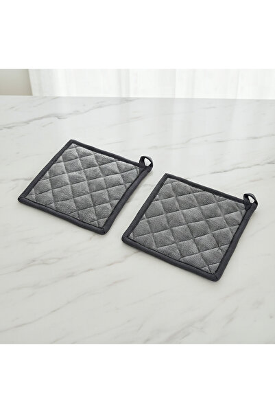 Home Box Atlanta 2-Piece Lino Pot Holder Set - 20x20 cm