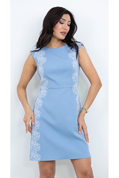 Dorne Moda Dantel Detaylı Mini Elbise – Kolsuz, Dar Kesim, Şık ve Zarif Günlü...