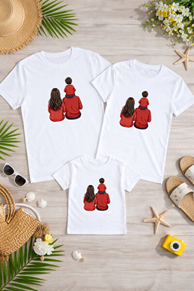 LORVEX Tricou supradimensionat pentru familie, mamă, tată, copil, 100% bumbac...