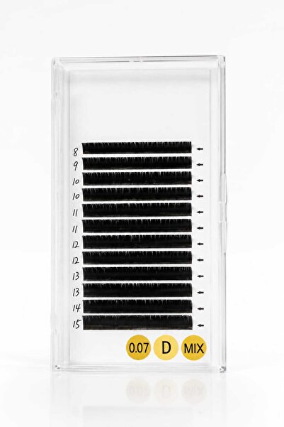Glamura Lashes Gene Fir cu Fir Mix lungimi 8-15mm, Curbura D, Grosime 0.07 mm...