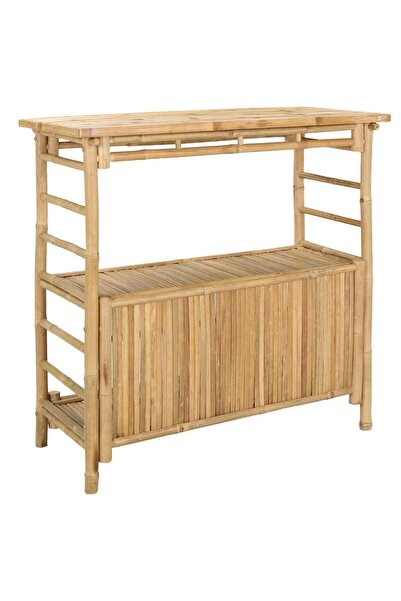 vidaxl Outdoor bar table with shelf 110 x 50 x 105 cm Bamboo