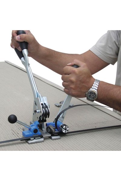Dalpak Ambalaj 12 mm 400 Metre Kırmızı Pet Çember (Polyester / PET Şerit ) + 250 Adet Sac Toka