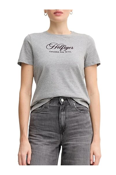 Tommy Hilfiger Γυναικείο T-shirt Γκρι WW0WW46120-P61