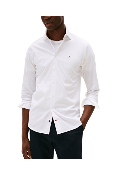 Tommy Hilfiger Ανδρικό Πουκάμισο Λευκό MW0MW40674-YCF