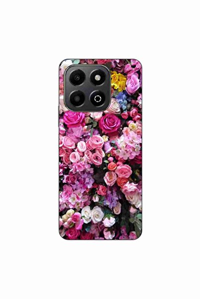 OEM Husa compatibila cu Honor X6b Silicon Gel Tpu Model Trandafiri Roz