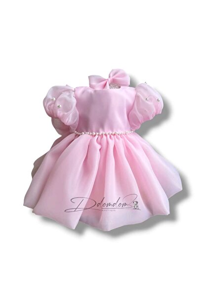 Domdom Boutique Rochiță Olga cu manecă scurtă Bufantă