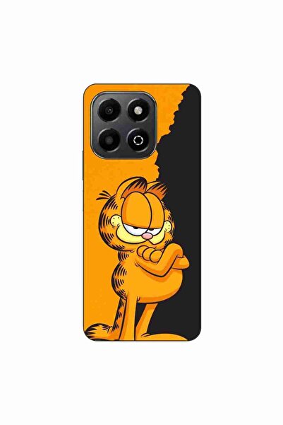 OEM Case compatible with Honor X6b Silicon Gel Tpu Model Garfield Black and O...