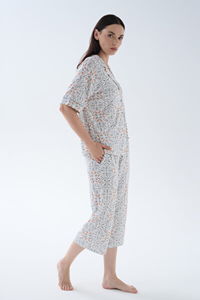 Hays Kadın Viskoz Gömlekli Kapri Pijama Takımı