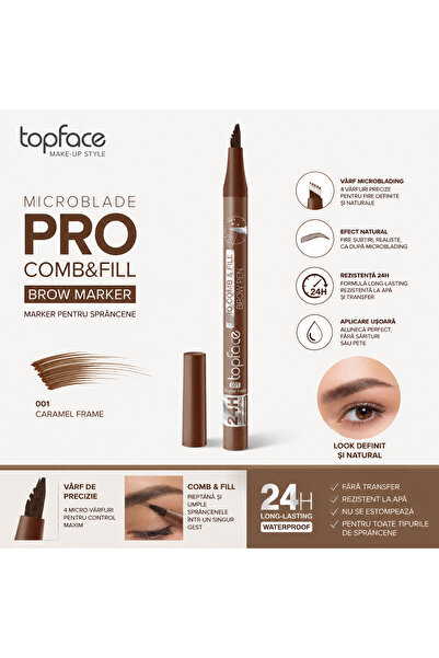 TOPFACE PRO Comb & Fill Brow Pen