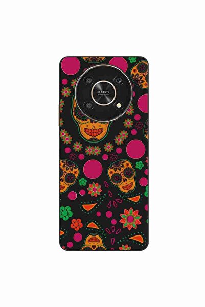 OEM Husa compatibila cu Honor X30 Silicon Gel Tpu Model Halloween Floral Cran...