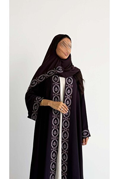 AYA mw2137 عبايه دبل كلوش بخامة نواعم كوري