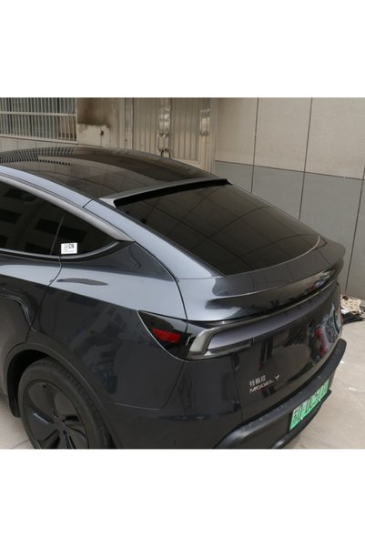 OLED GARAJ سبويلر علوي زجاجي متوافق مع تيسلا موديل Y ليجاسي وجونبير، موديل مسطح من الكربون اللامع