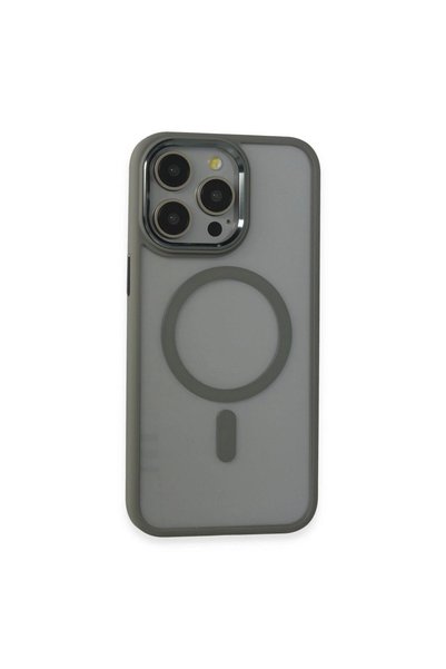 OEM Apple iPhone 15 Pro Max Case Room Magneticsafe Silicone - Gray
