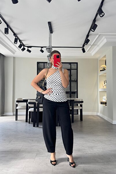 ELMASSTİL KREP KUMAŞ ŞALVAR PANTOLON/Y015