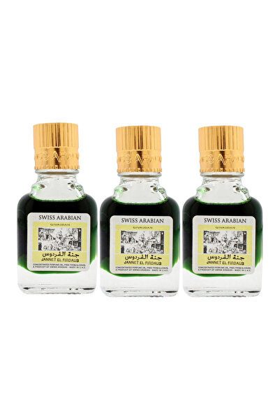 SWISS ARABIAN Jannet El Firdaus R2B Concentrated Perfume Oil, 9 Ml | Pack of 3