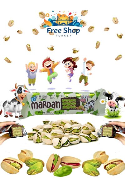 77 mardan Kako Kaplamalı ,Kremalı,Antep Fıstıklı Gofret X3