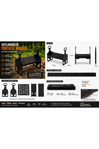 FNN Katlanabilir Portatif Mangal