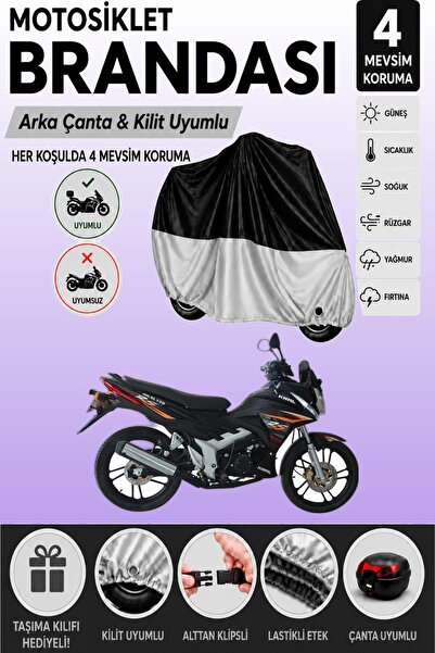 Cemku Double Black Top - Gray Bottom, Rear Bag Compatible King Motor Kr-130-1...